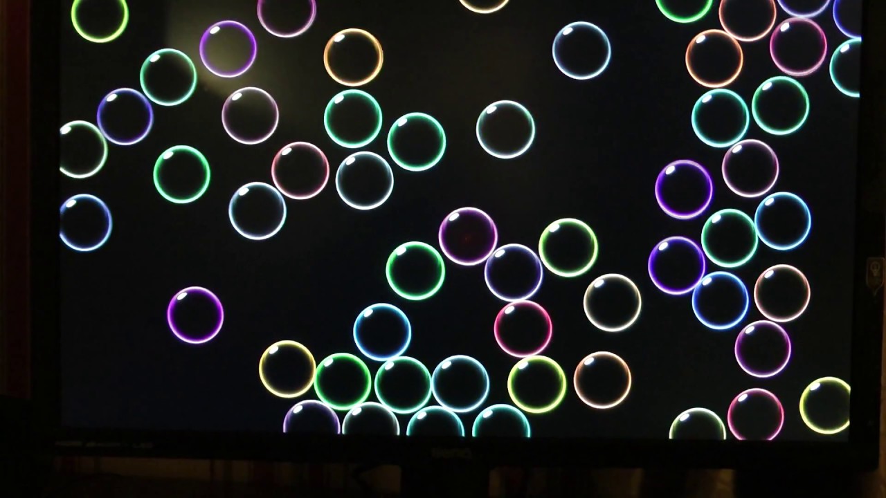 Windows 10 bubbles screensaver transparent